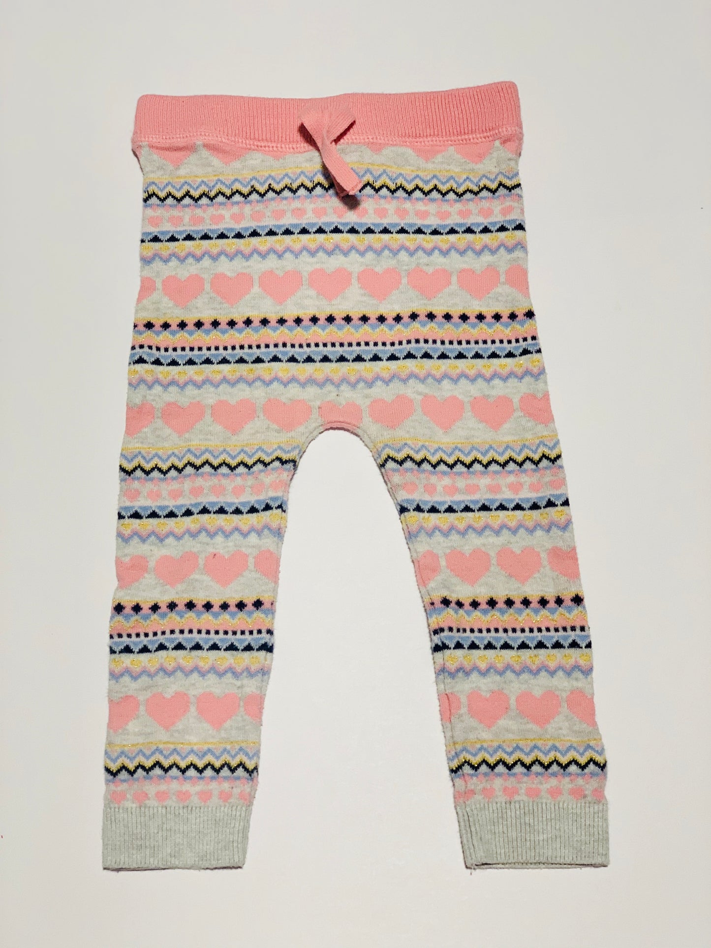 Pink knit pants - Size 1