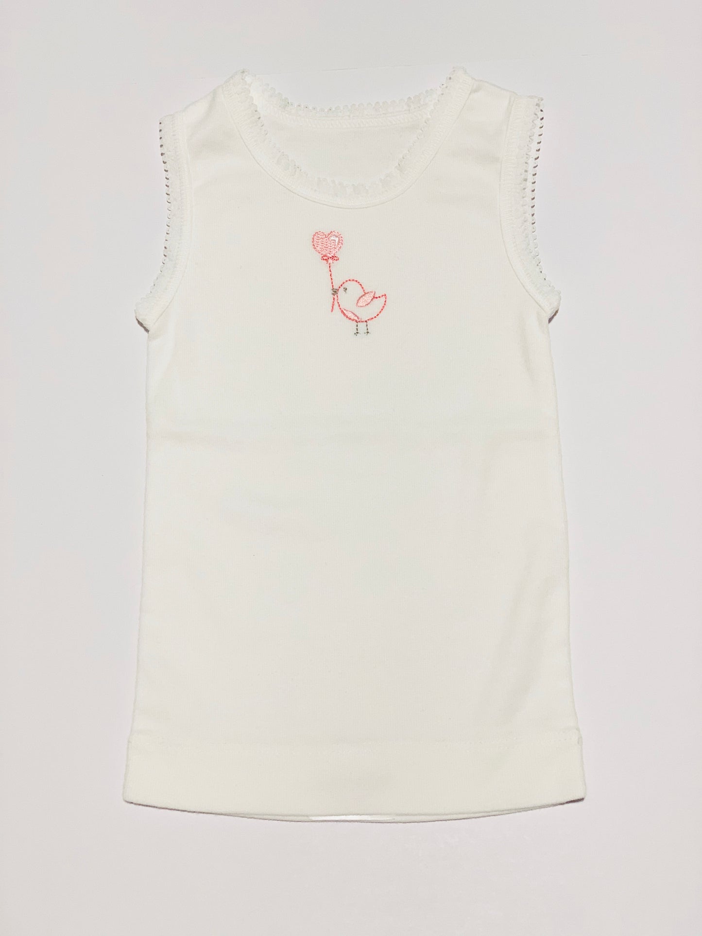 Bird applique singlet - Size 000