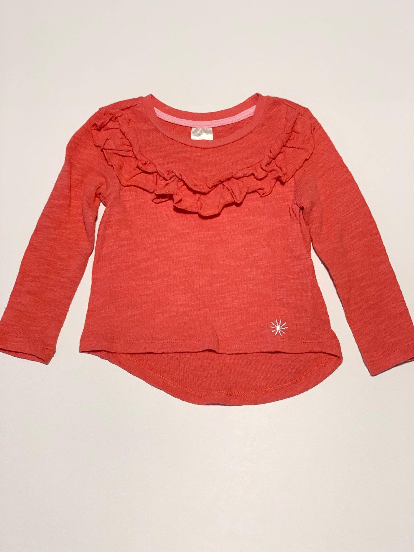 Pink ruffle top - Size 2