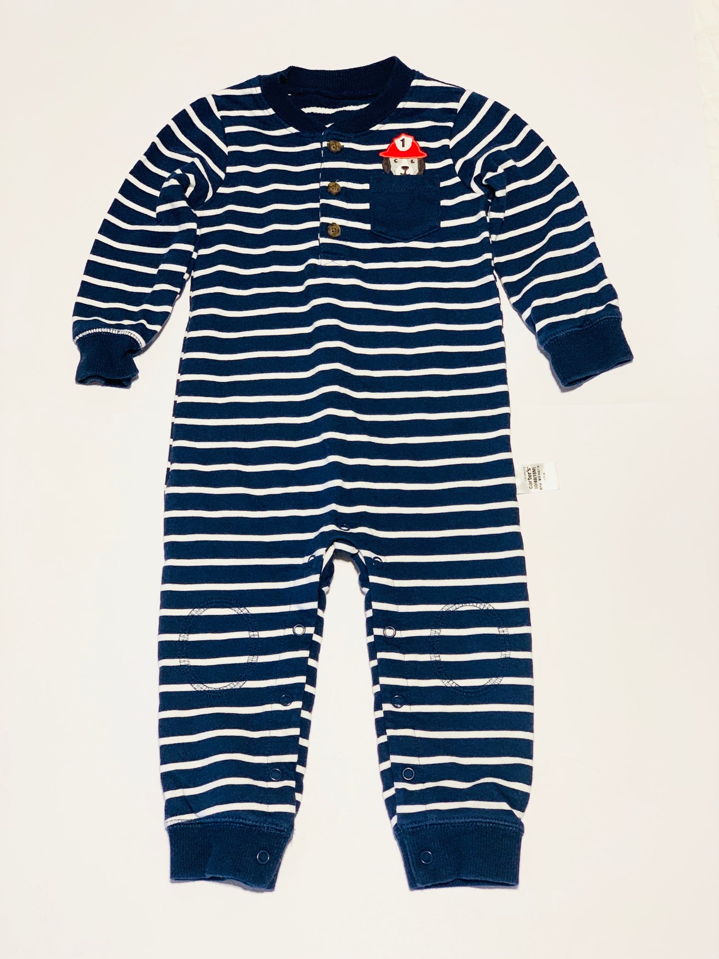 Navy striped onesie - Size 18 months