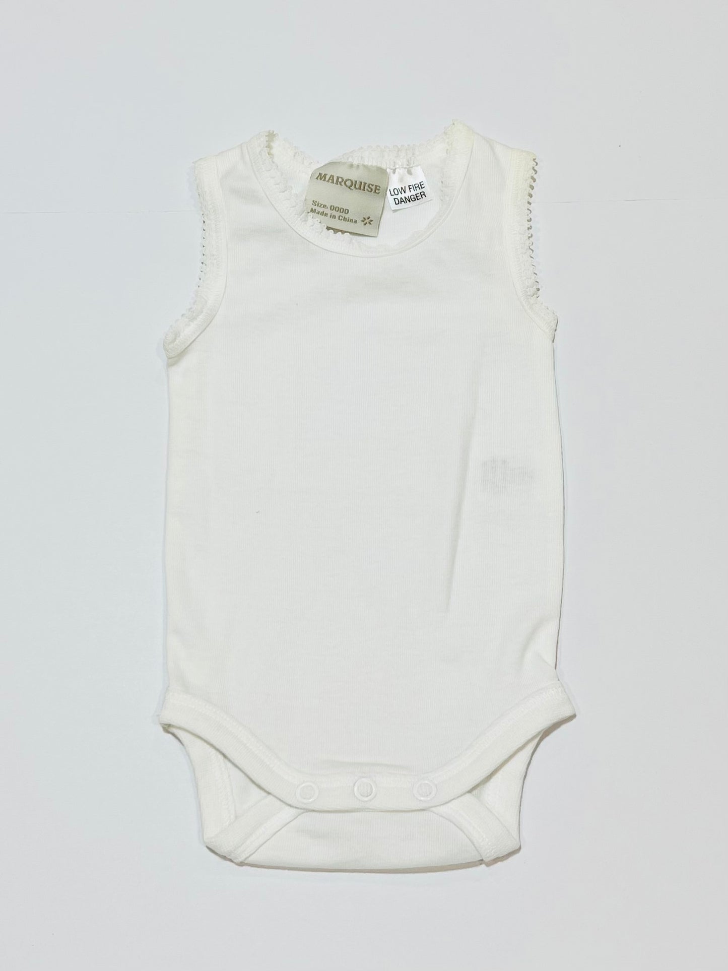 Lace trim bodysuit - Size 0000