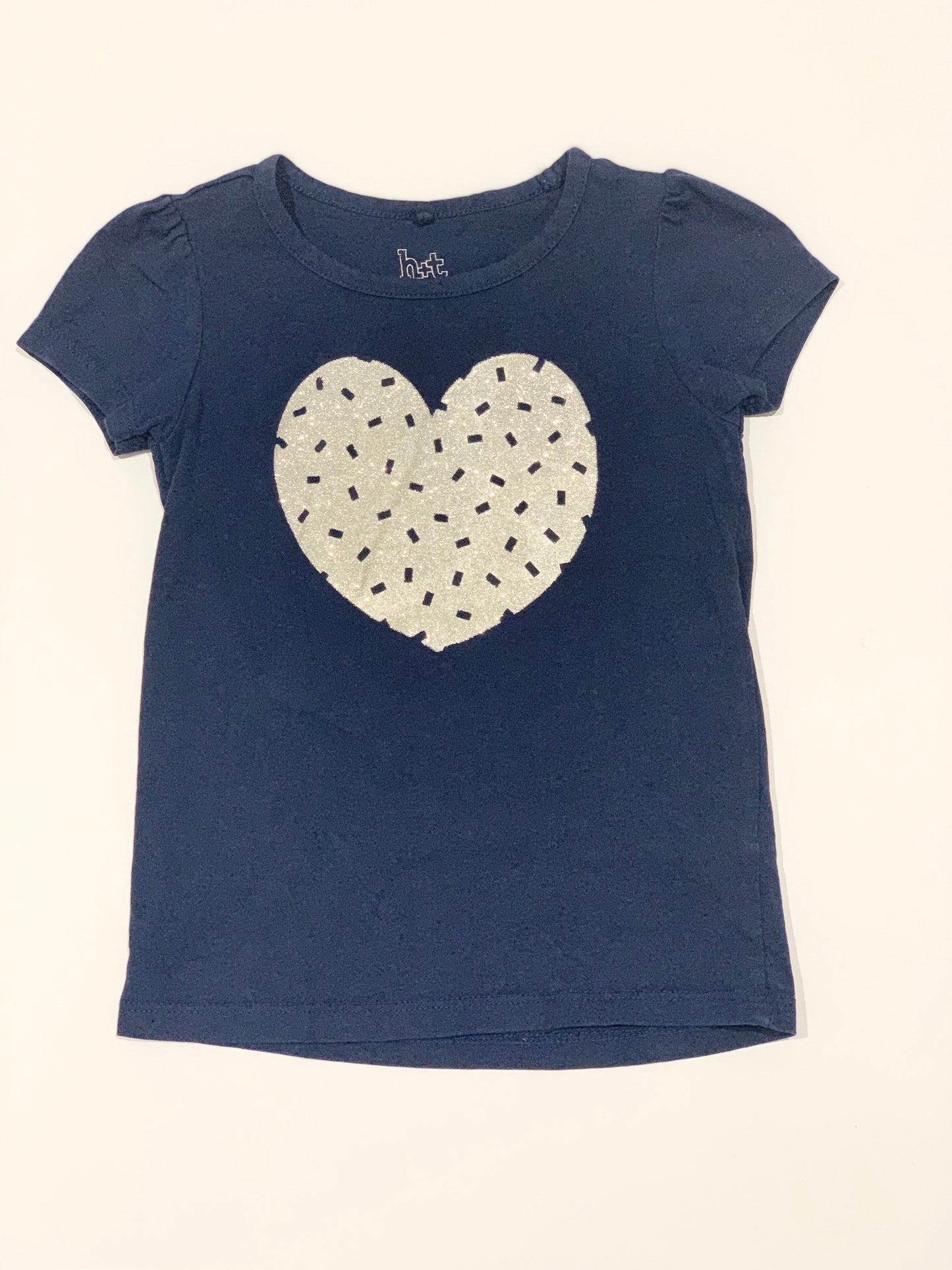 Glitter heart tee - Size 3