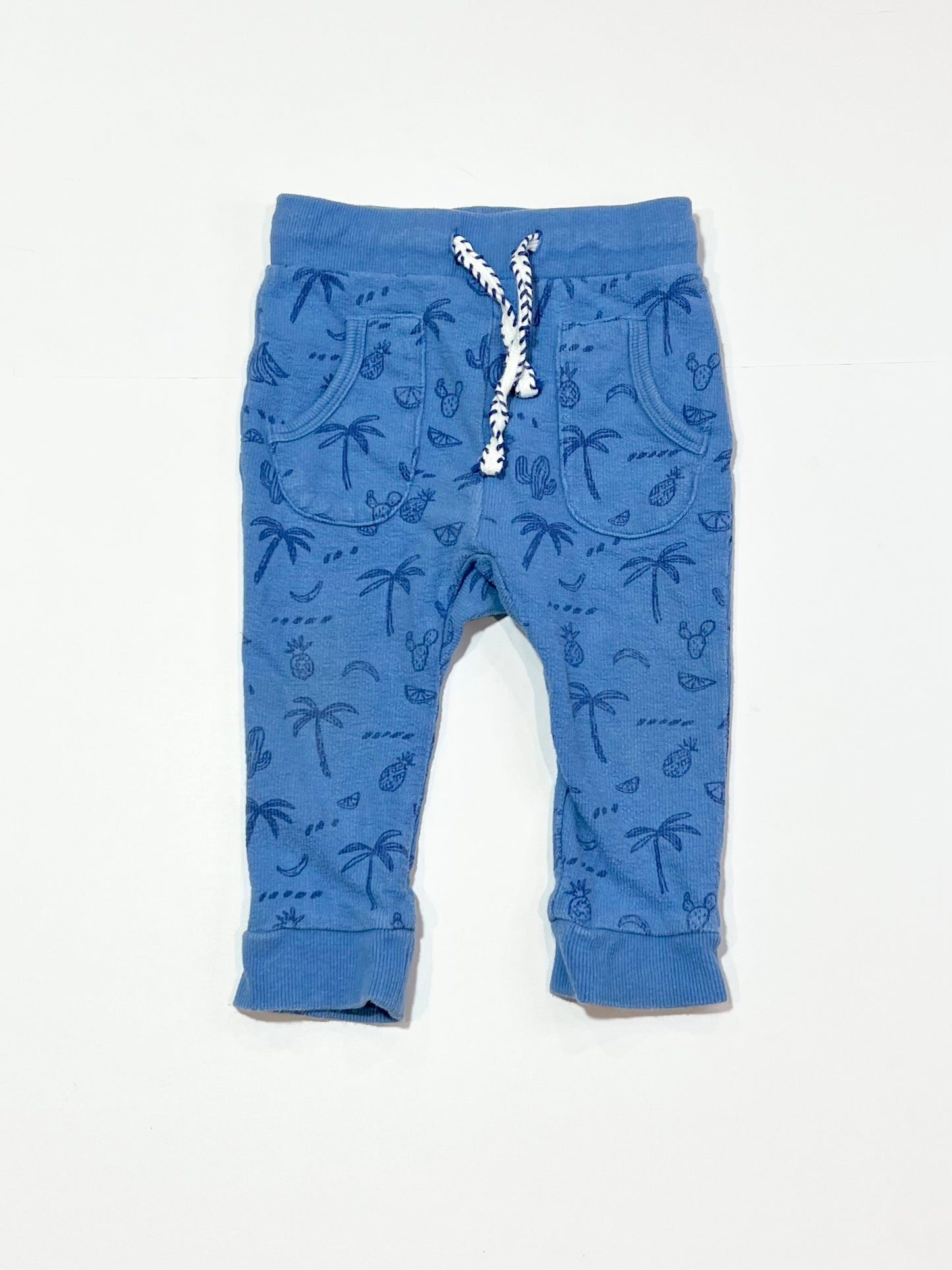 Blue ribbed pants - Size 1