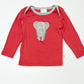 Red elephant top - Size 1