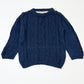 Navy cable knit jumper - Size 1