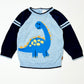 Blue dinosaur jumper - Size 1