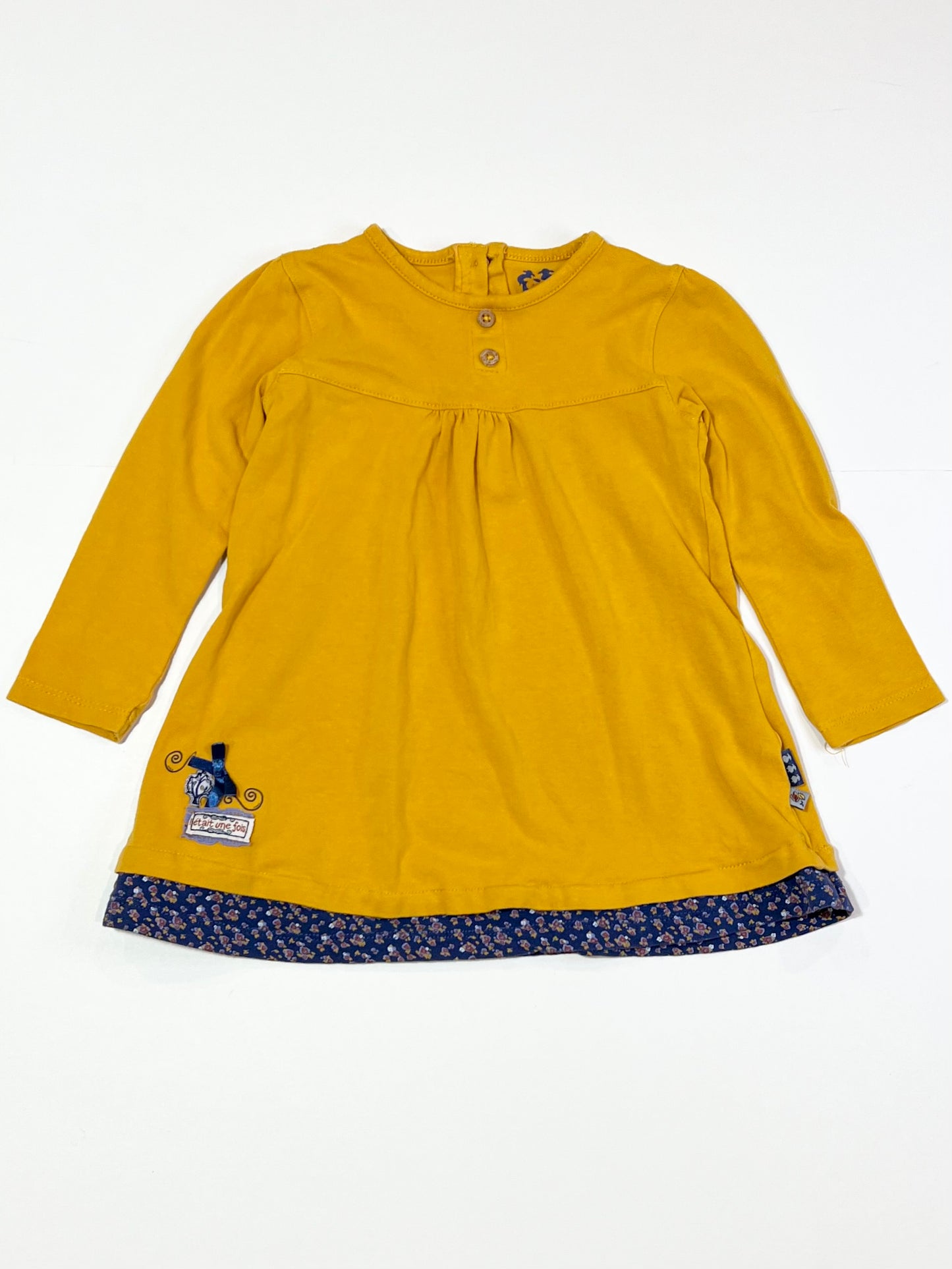 Mustard jersey dress - Size 1
