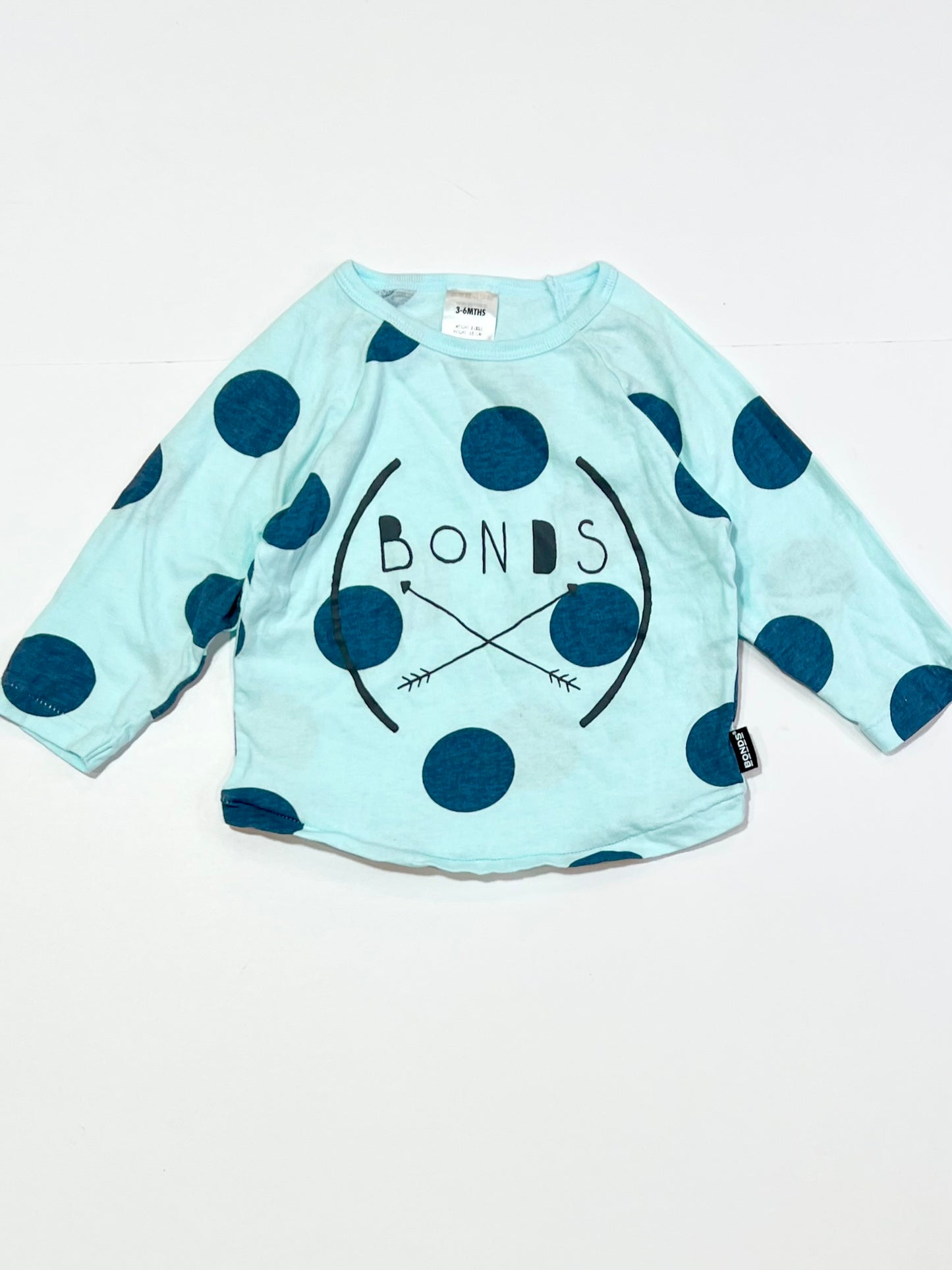 Blue spotty top - Size 00