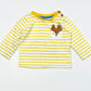 Yellow striped top - Size 00