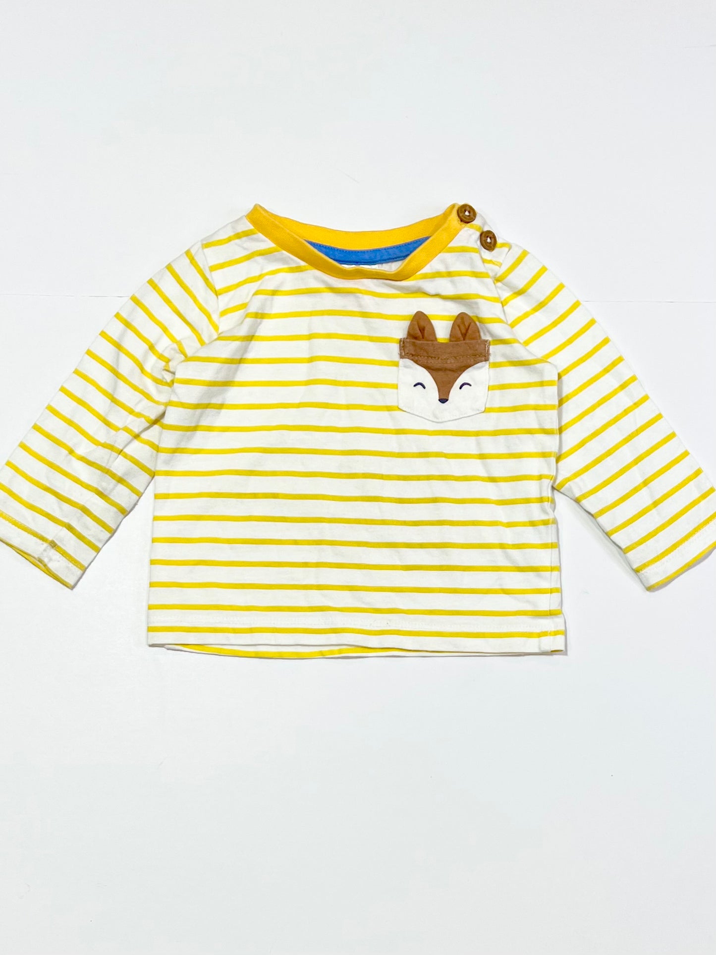 Yellow striped top - Size 00