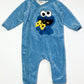 Cookie Monster velour onesie - Size 00