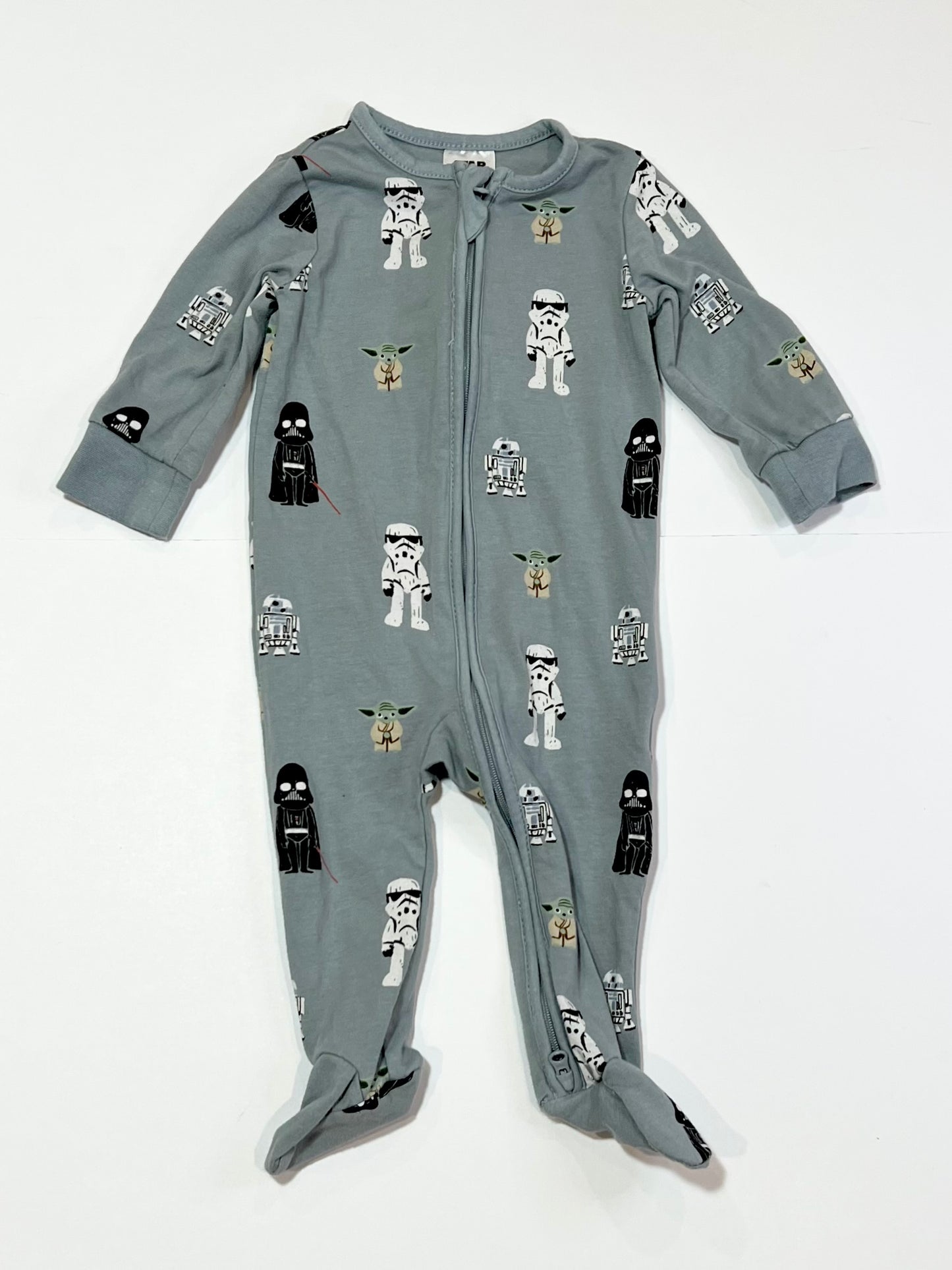 Grey zip onesie - Size 00