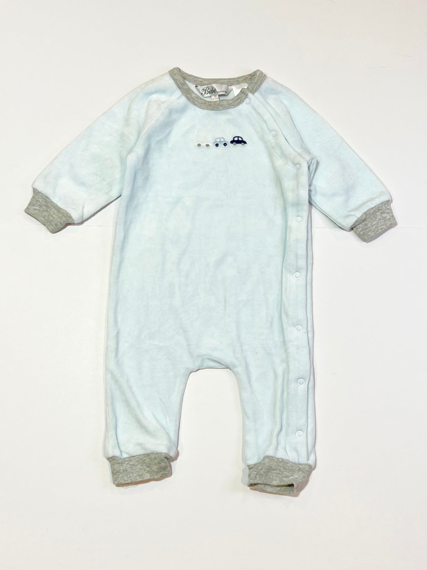 Velour cars onesie - Size 00