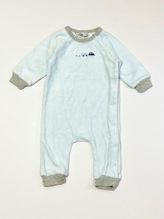 Velour cars onesie - Size 00