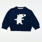 Navy bear jumper - Size 00