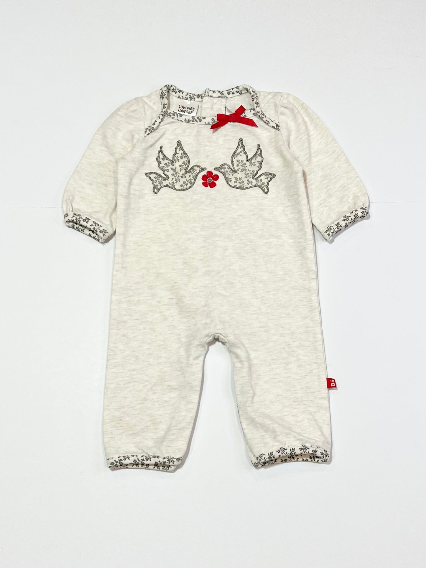 Floral birds onesie - Size 0000
