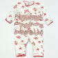 Floral birds ruffle onesie - Size 000