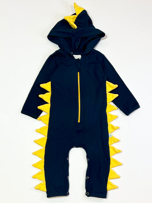 Navy hooded zip onesie - Size 00