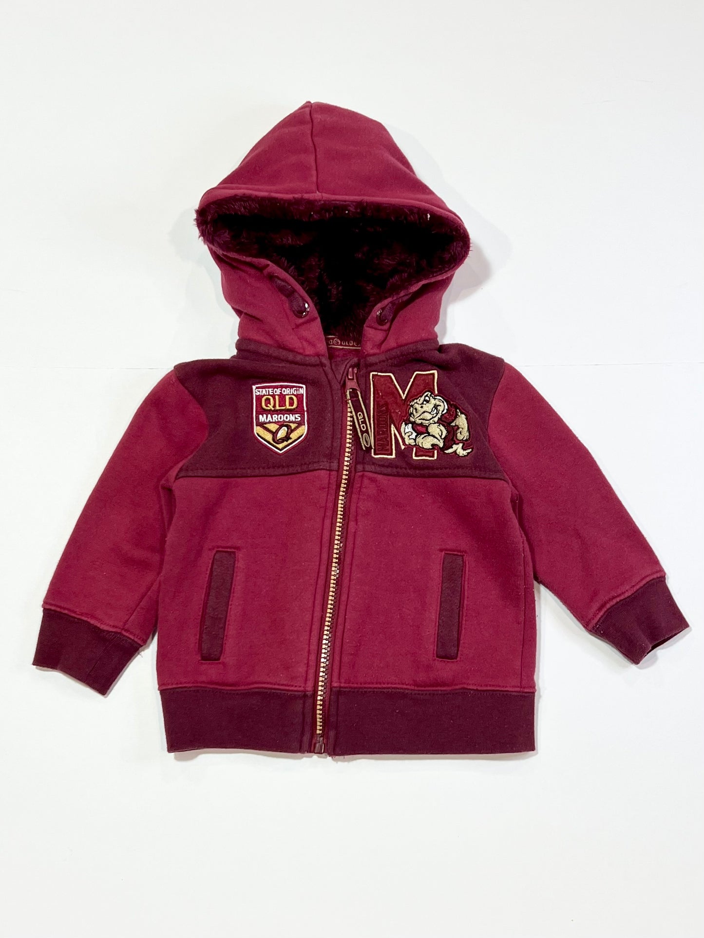 Maroons zip hoodie - Size 1