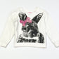 White bunny sweater - Size 2-3
