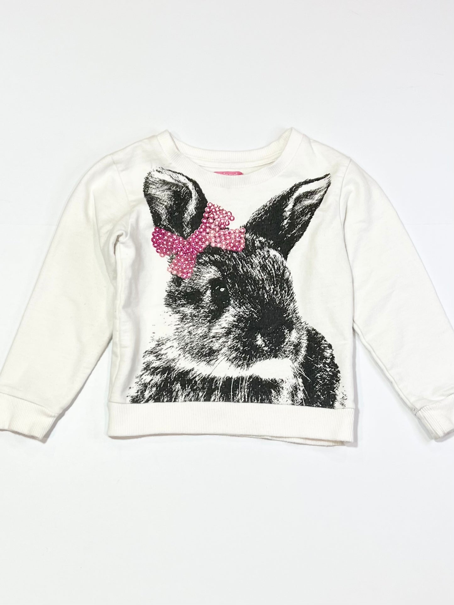 White bunny sweater - Size 2-3