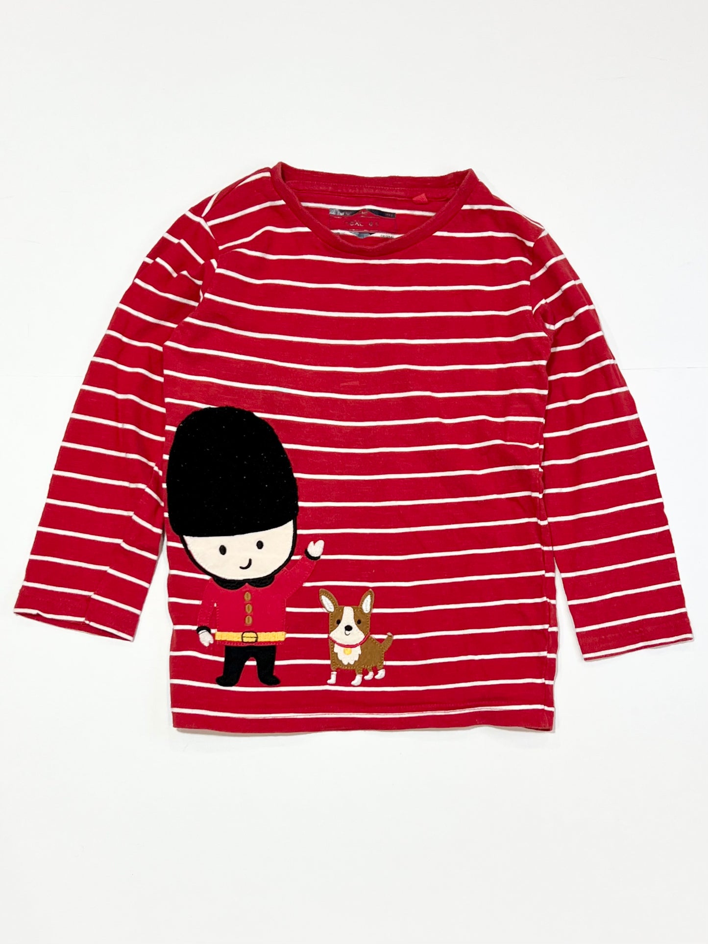 Striped soldier top - Size 3-4