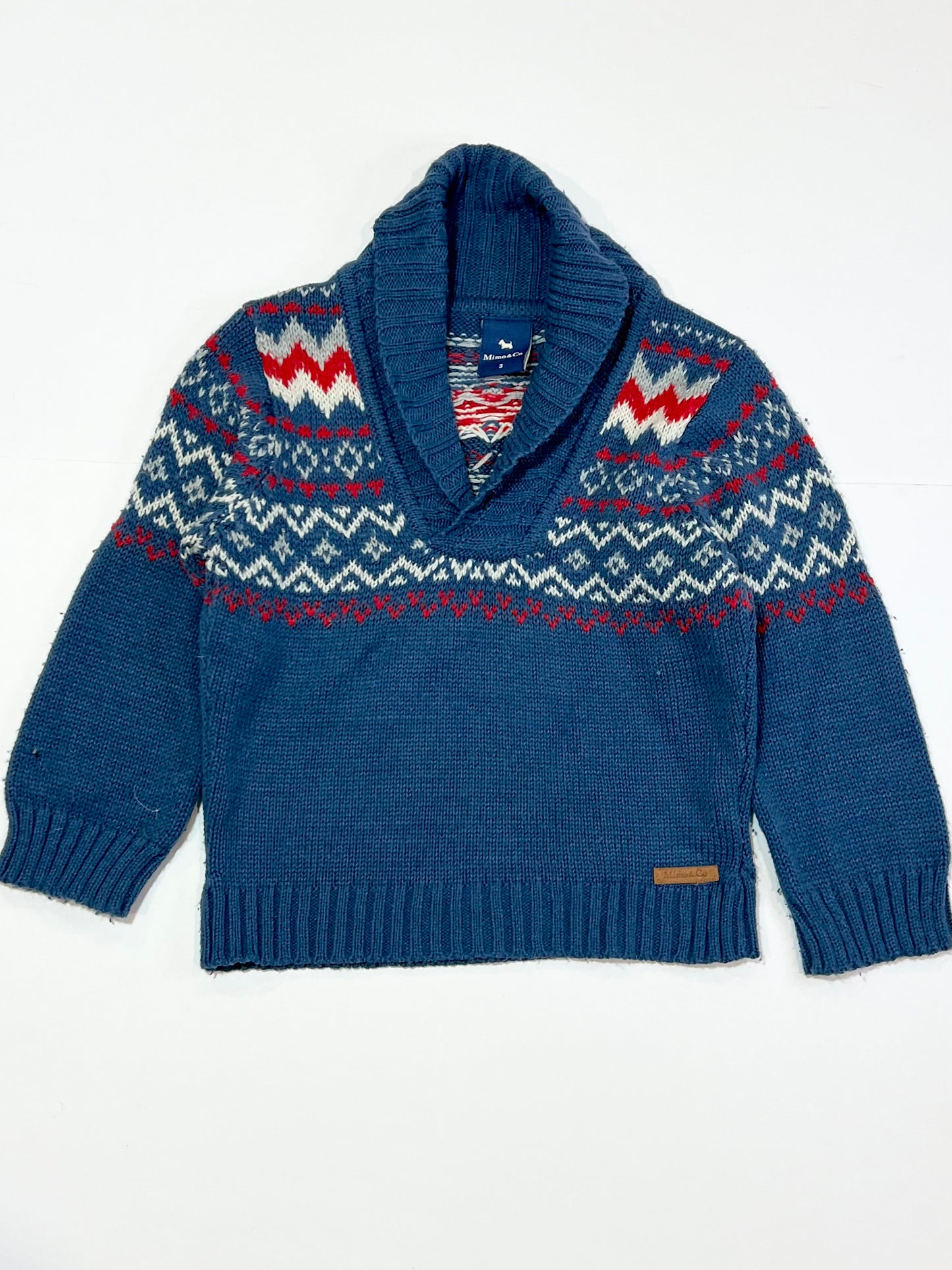 Blue knit jumper - Size 3