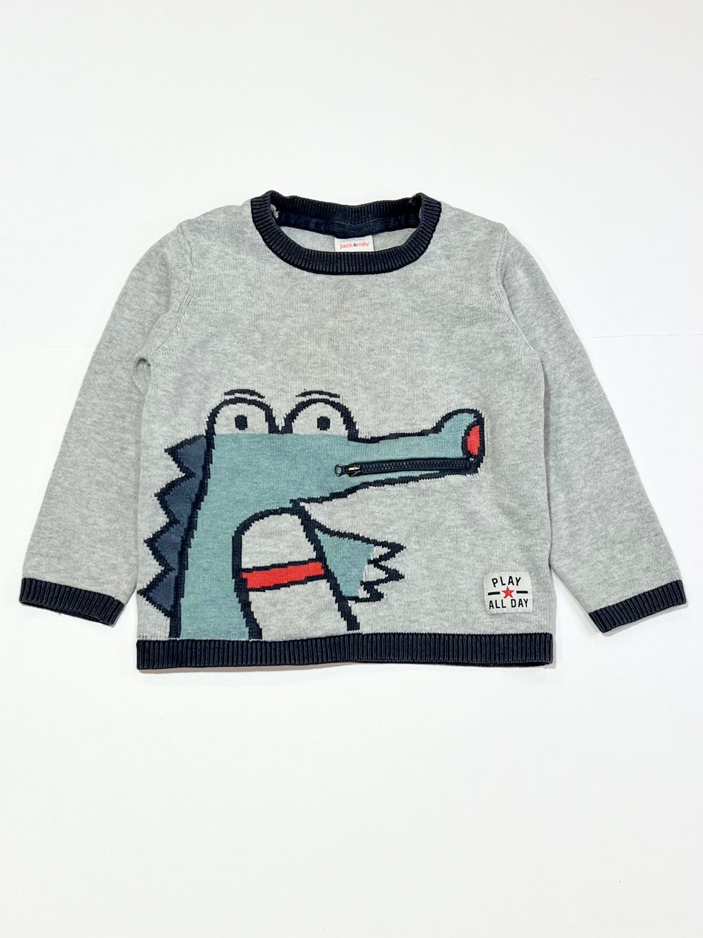 Croc zip jumper - Size 3