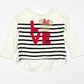 Striped LOVE top - Size 3