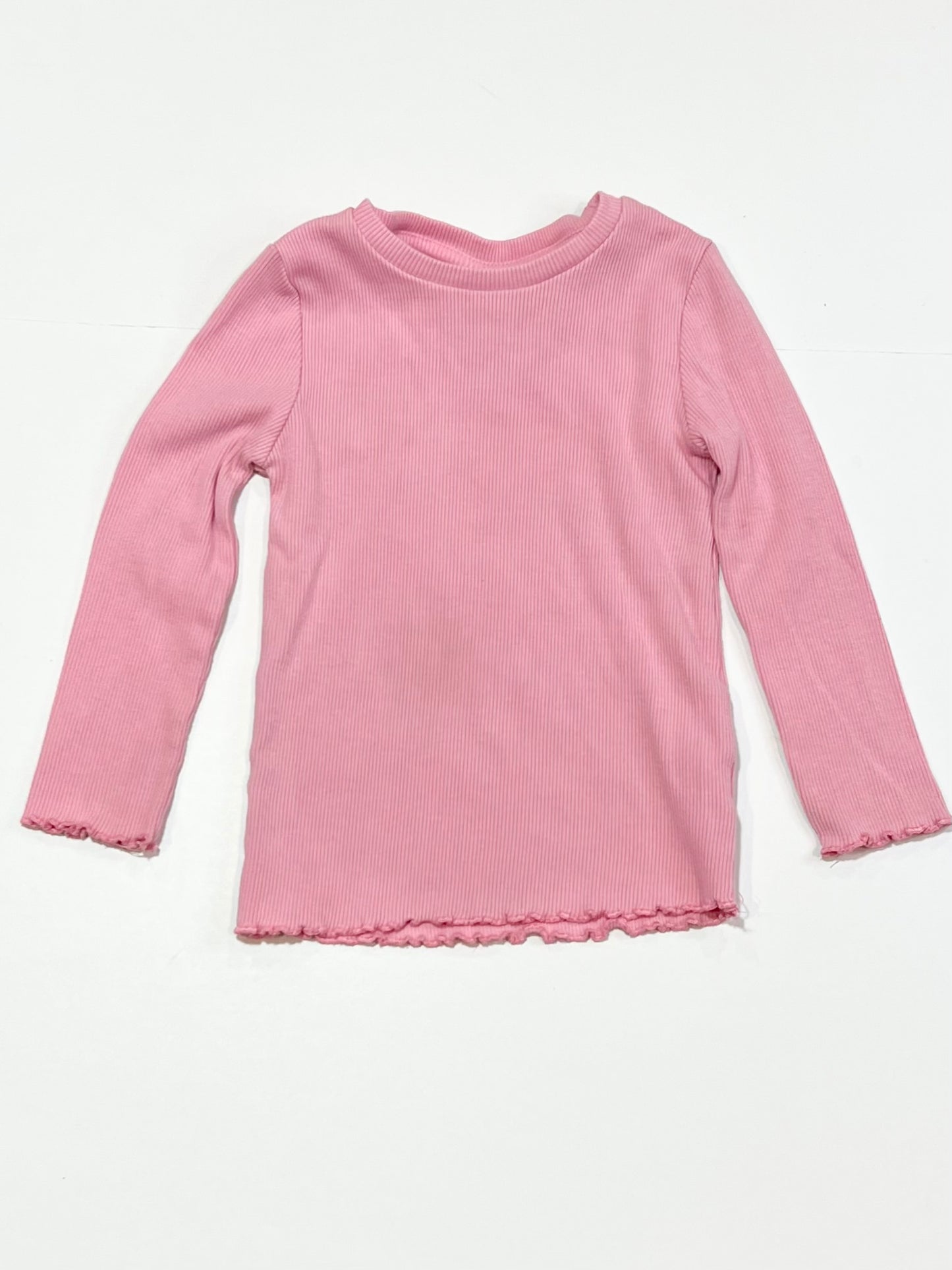 Pink ribbed top - Size 3