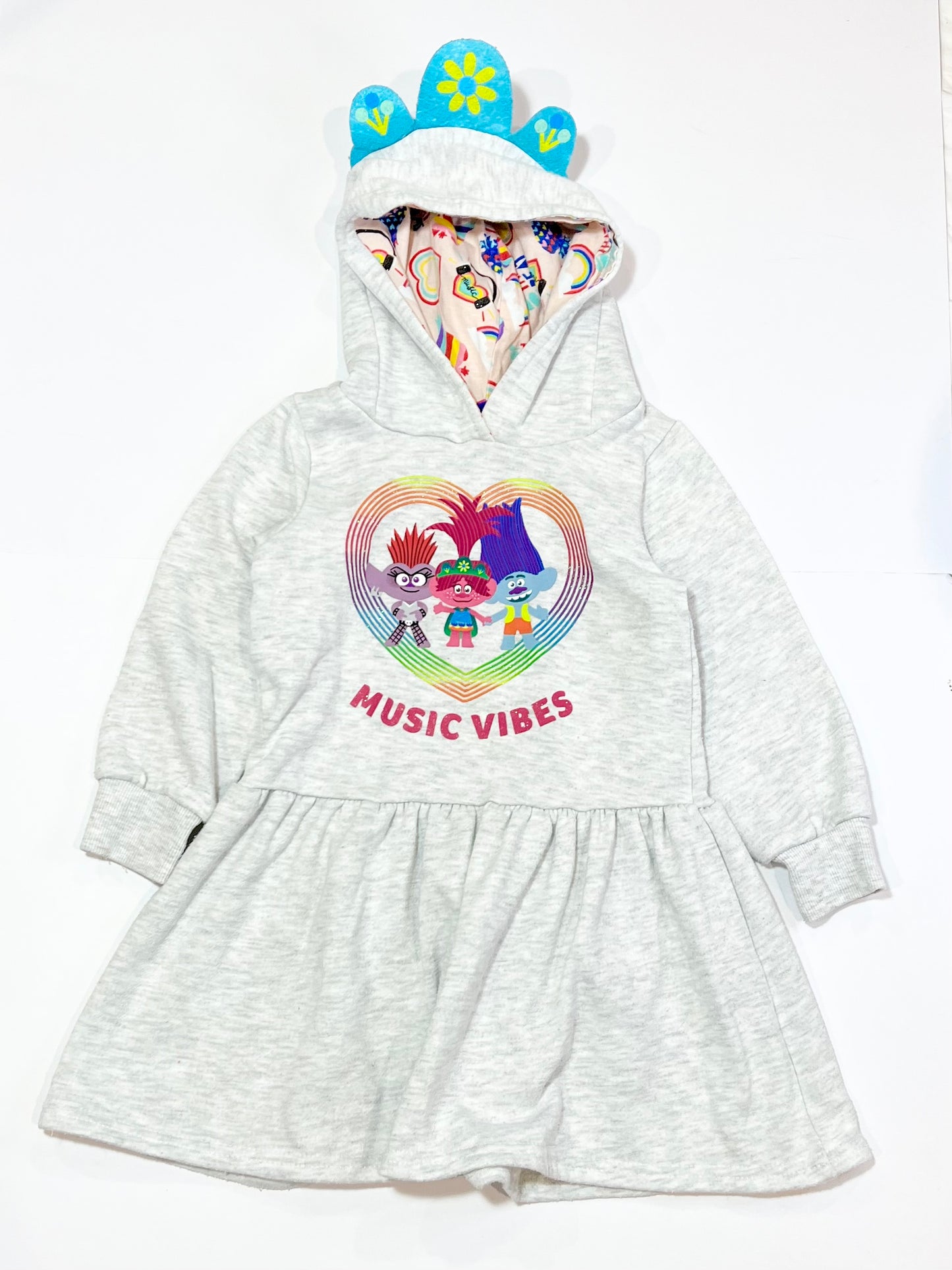 Hooded fleece dress - Size 3