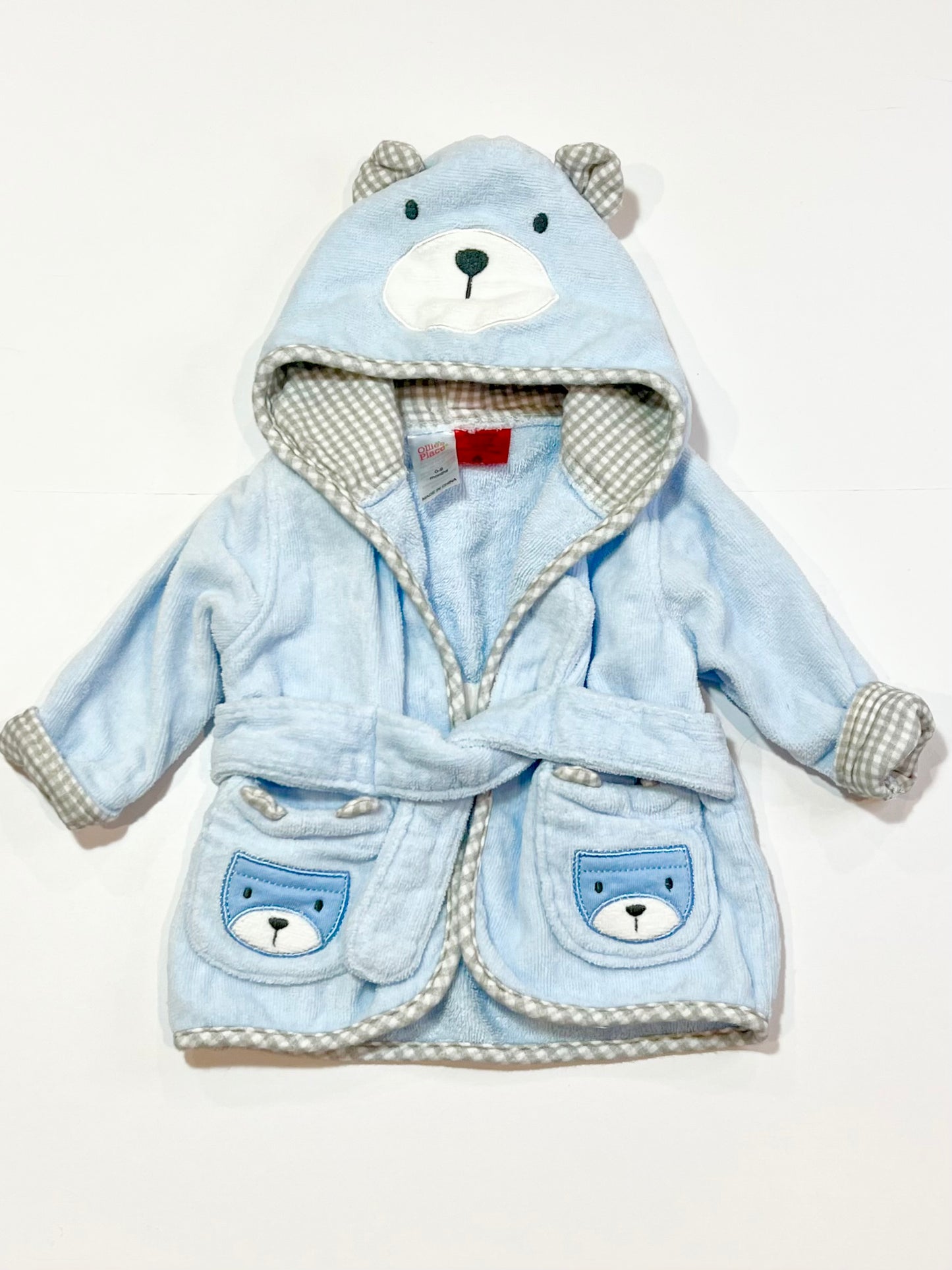 Hooded bath robe - Size 0-9 months