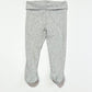Grey ribbed footed pants - Size 6-9 months