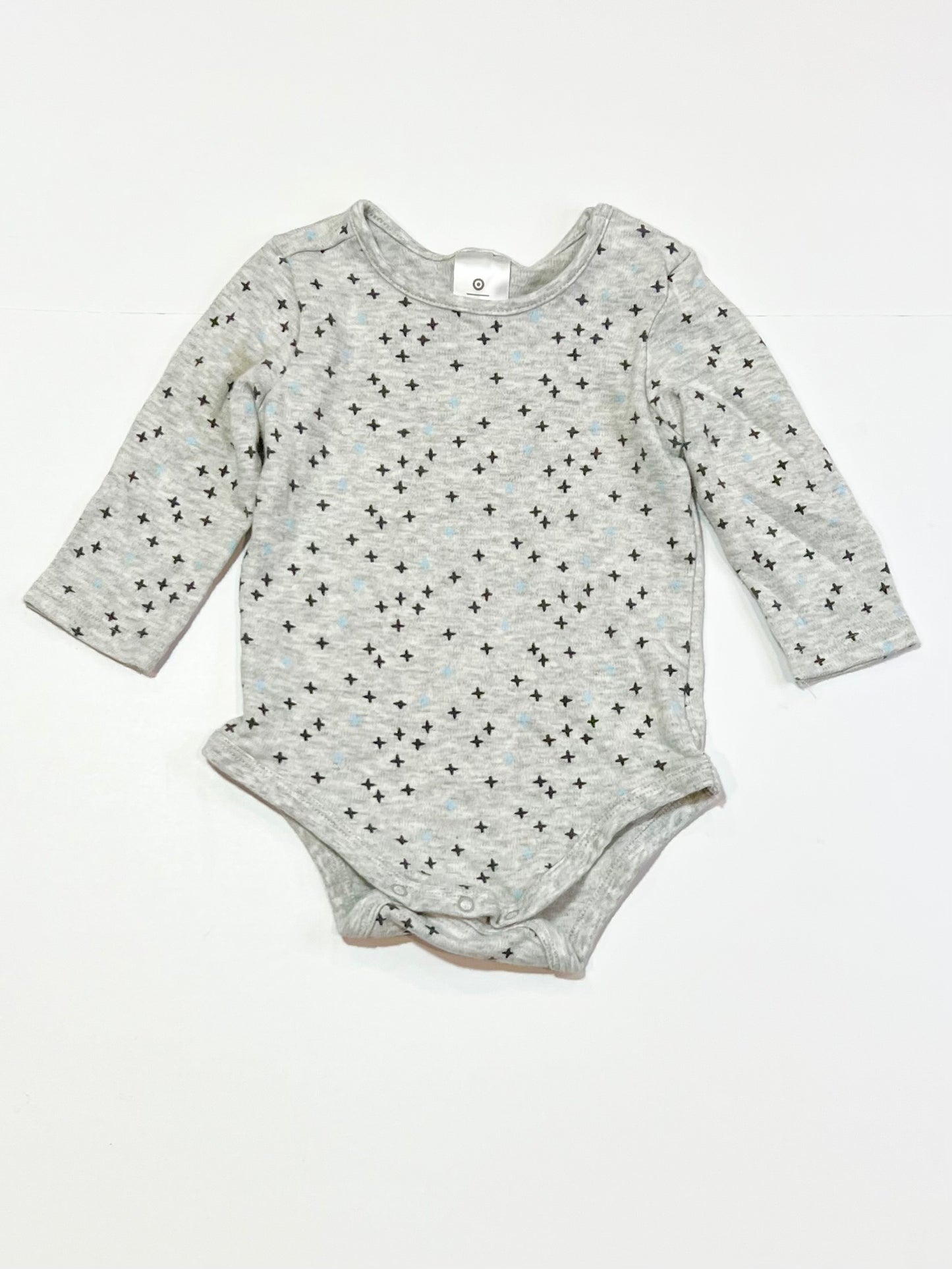Grey crosses bodysuit - Size 0