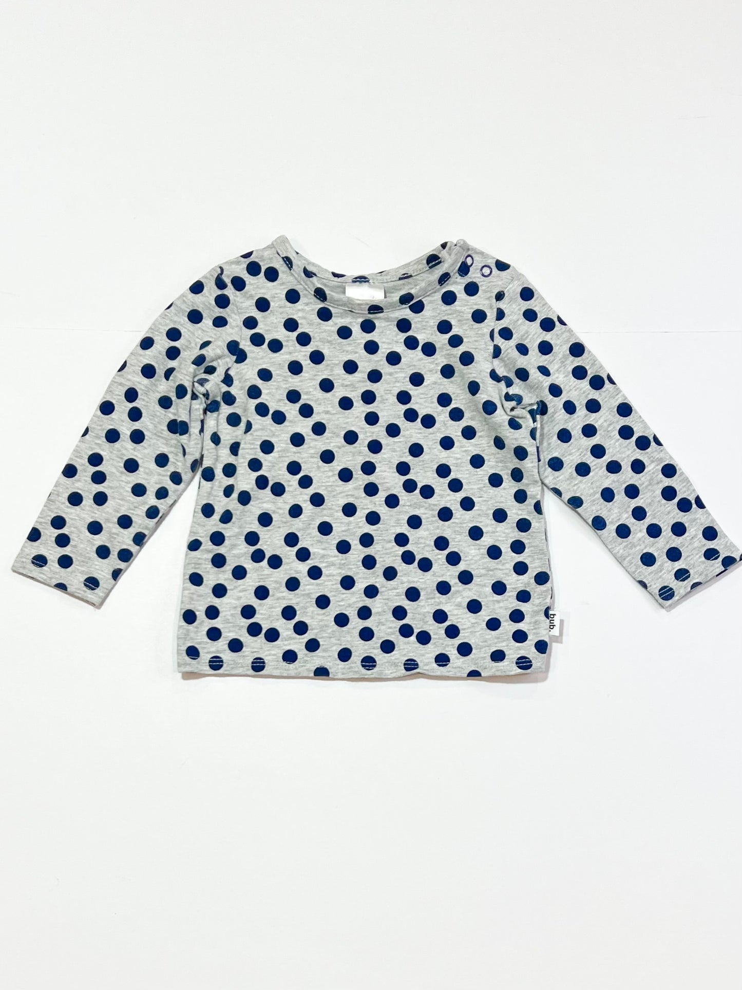Grey spotty top - Size 0