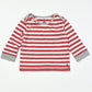 Red striped top - Size 9-12 months