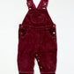 Burgandy corduroy overalls - Size 0