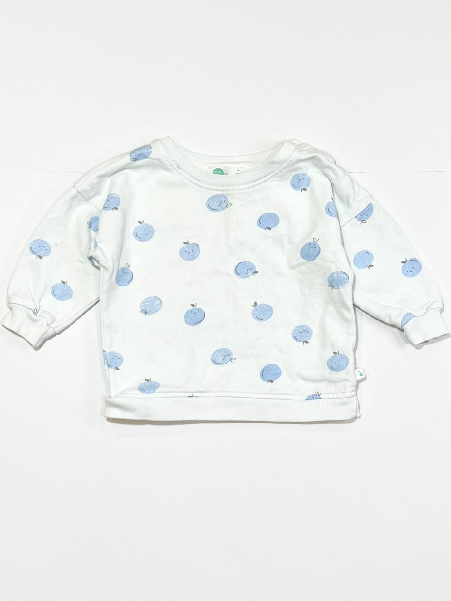 Blue apples sweater - Size 0