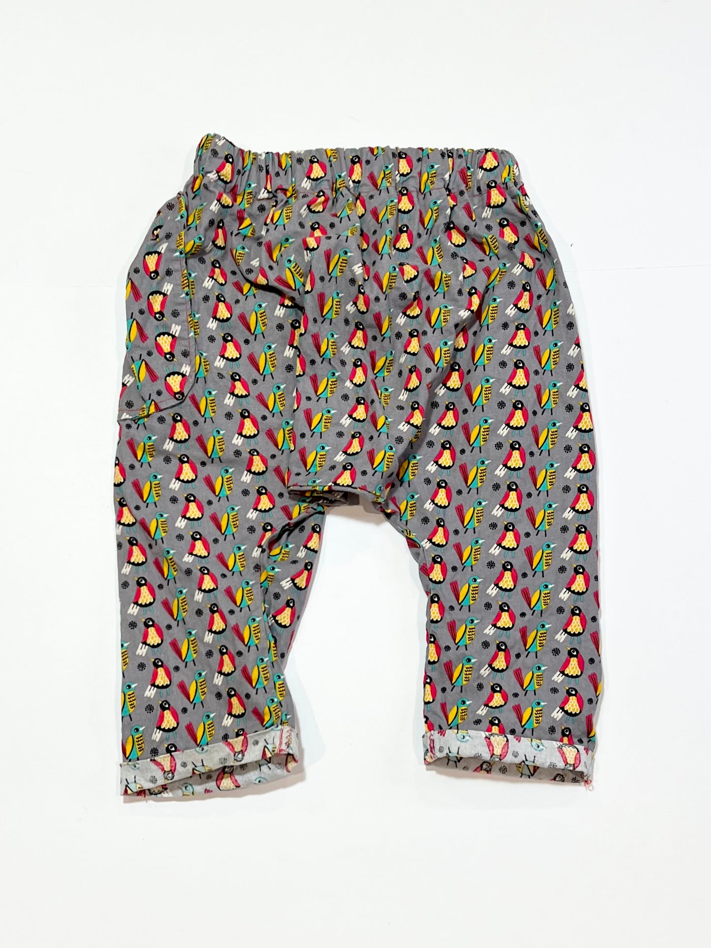 Grey bird harem pants - Size 2