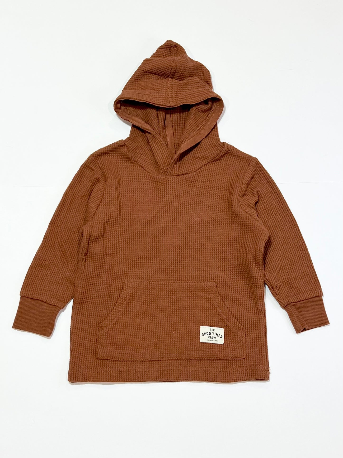 Hooded waffle top - Size 2