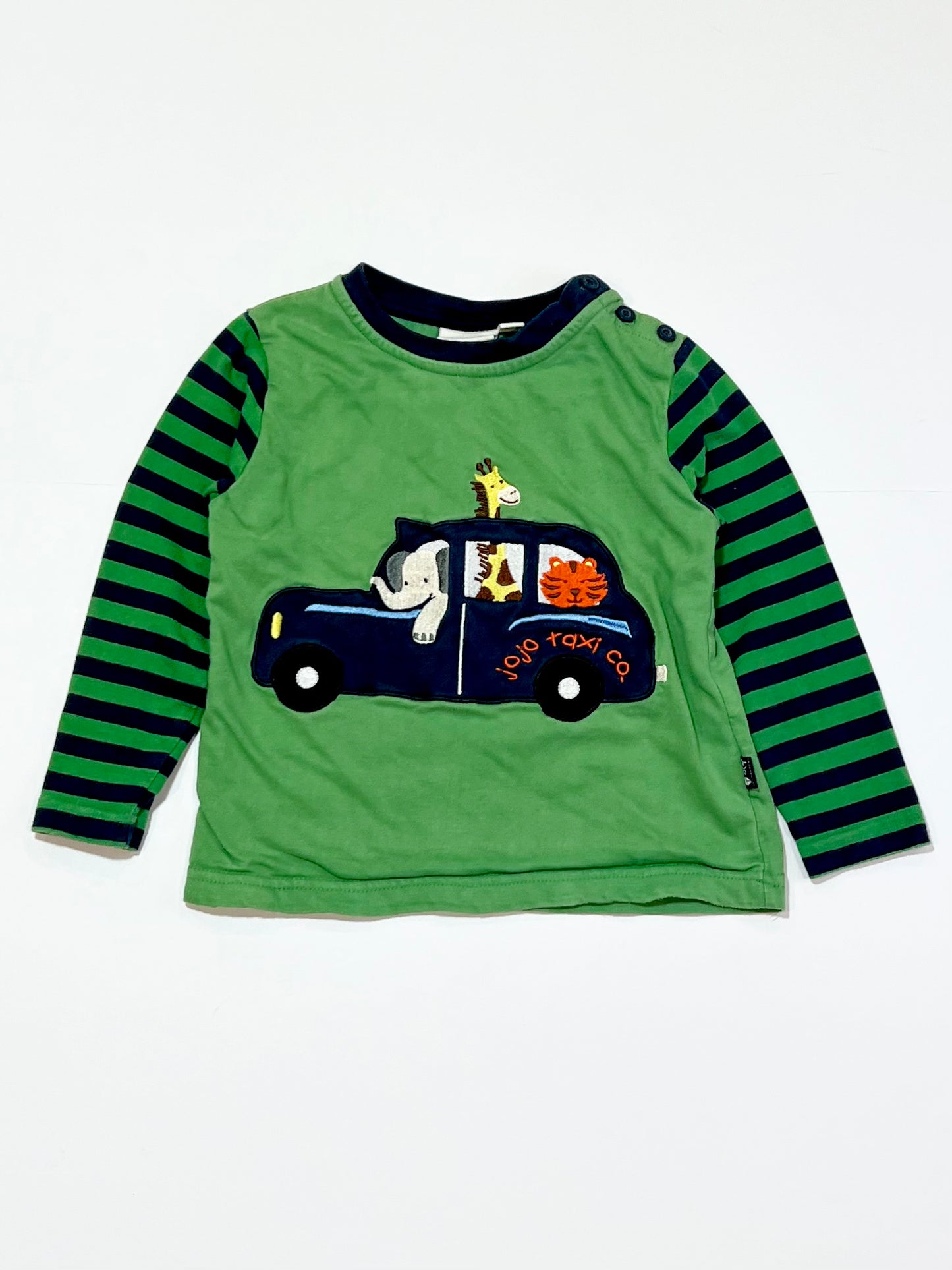 Green taxi top - Size 2-3