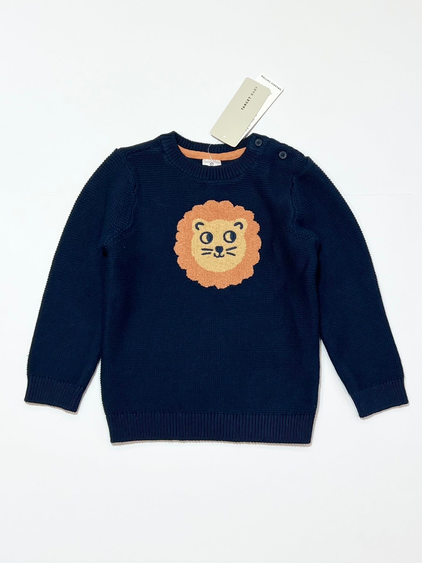Lion boucle knit jumper brand new - Size 2