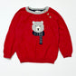 Red bear knit jumper - Size 2