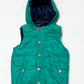 Green puffer vest brand new - Size 2-3