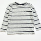 Grey striped logo top - Size 5
