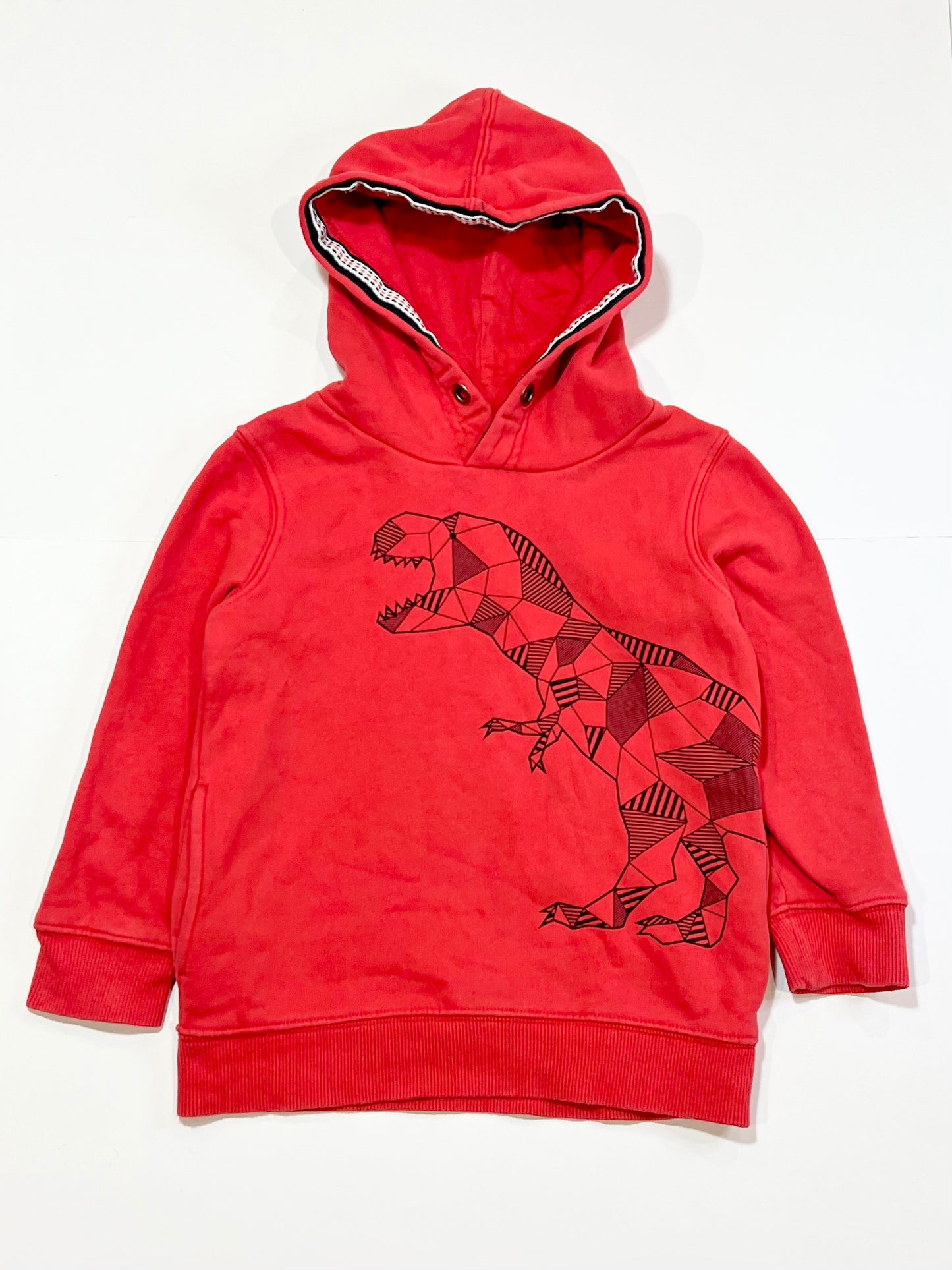 Red t-rex hoodie - Size 4