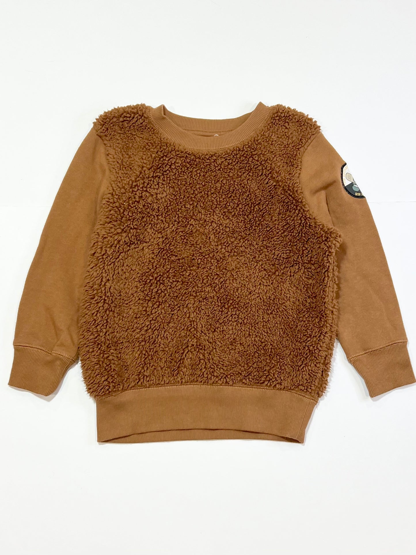Brown fluffy sweater - Size 4-5