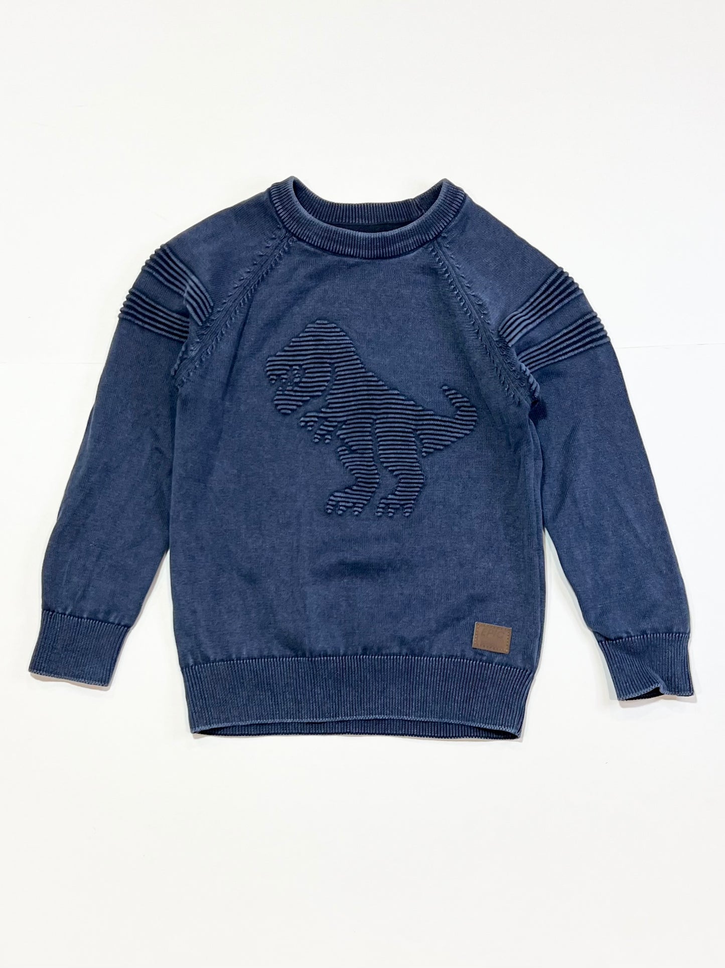 Navy t-rex jumper - Size 4