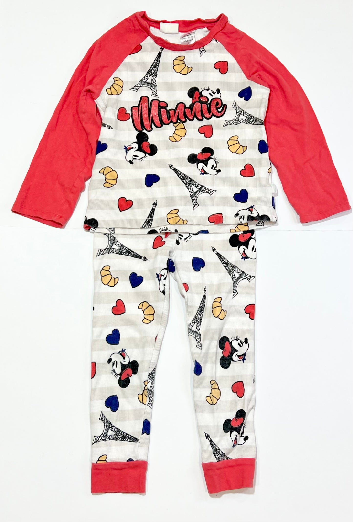 Minnie waffle pyjamas - Size 4