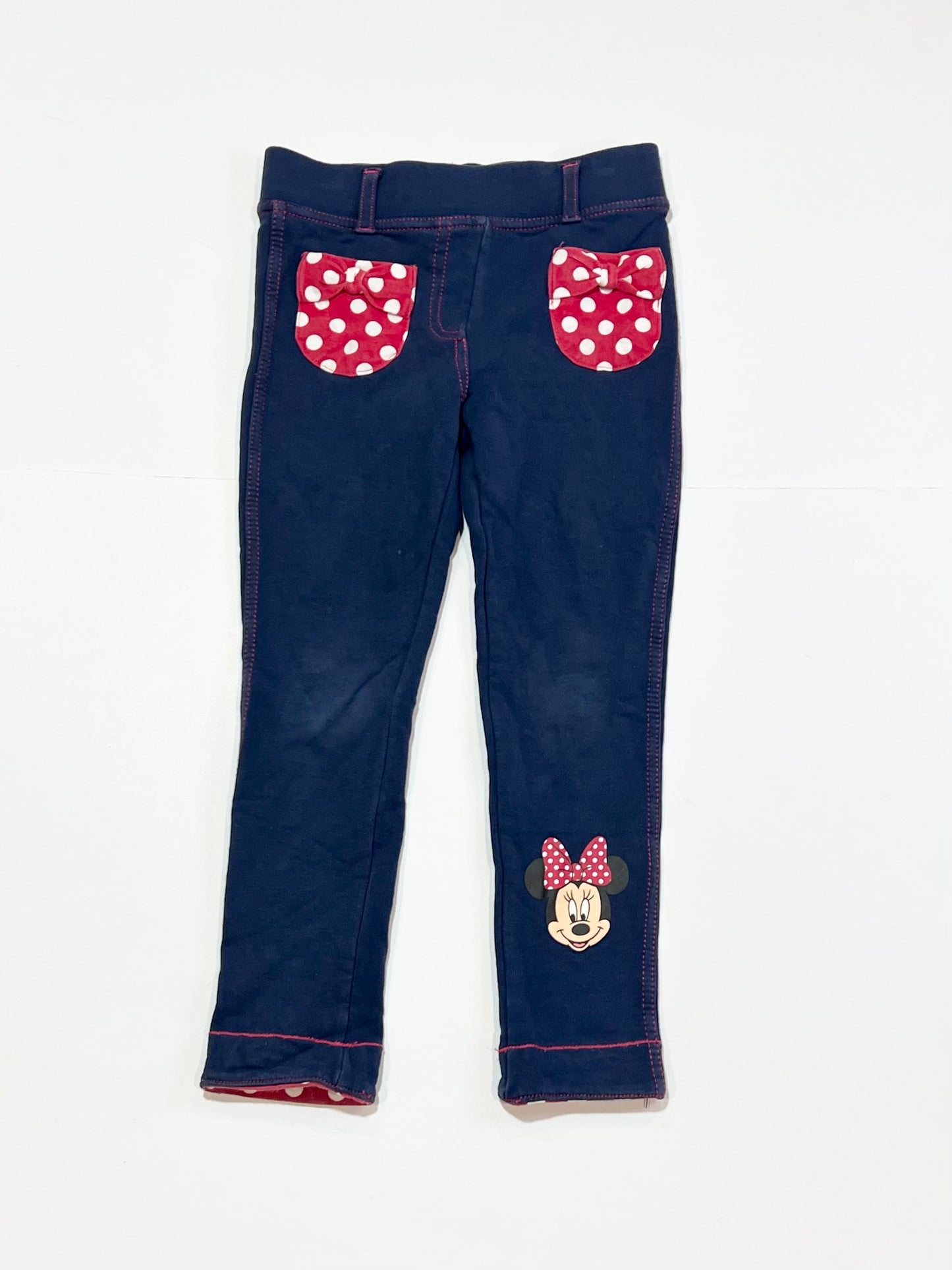 Navy Minnie leggings - Size 4